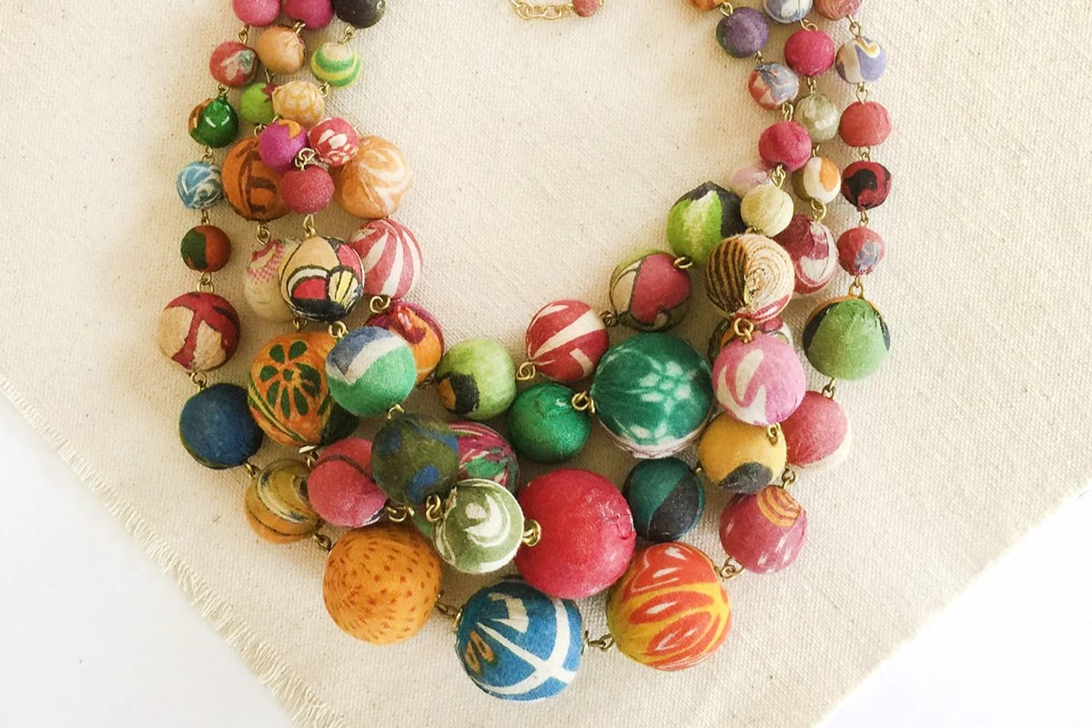 Large Wooden Bead Necklace